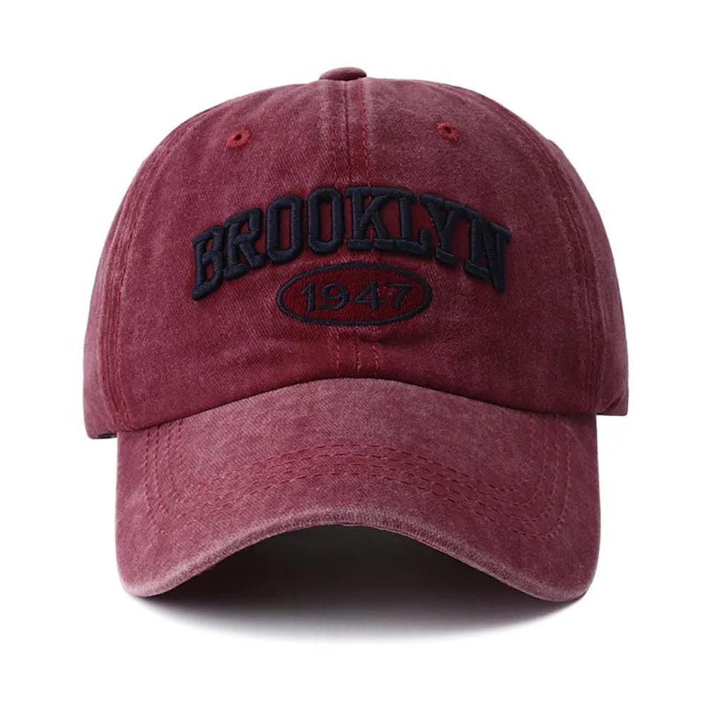 Brooklyn Embroidered Snapback Cap
