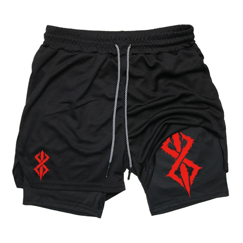 2-in-1 Athletic Running Shorts