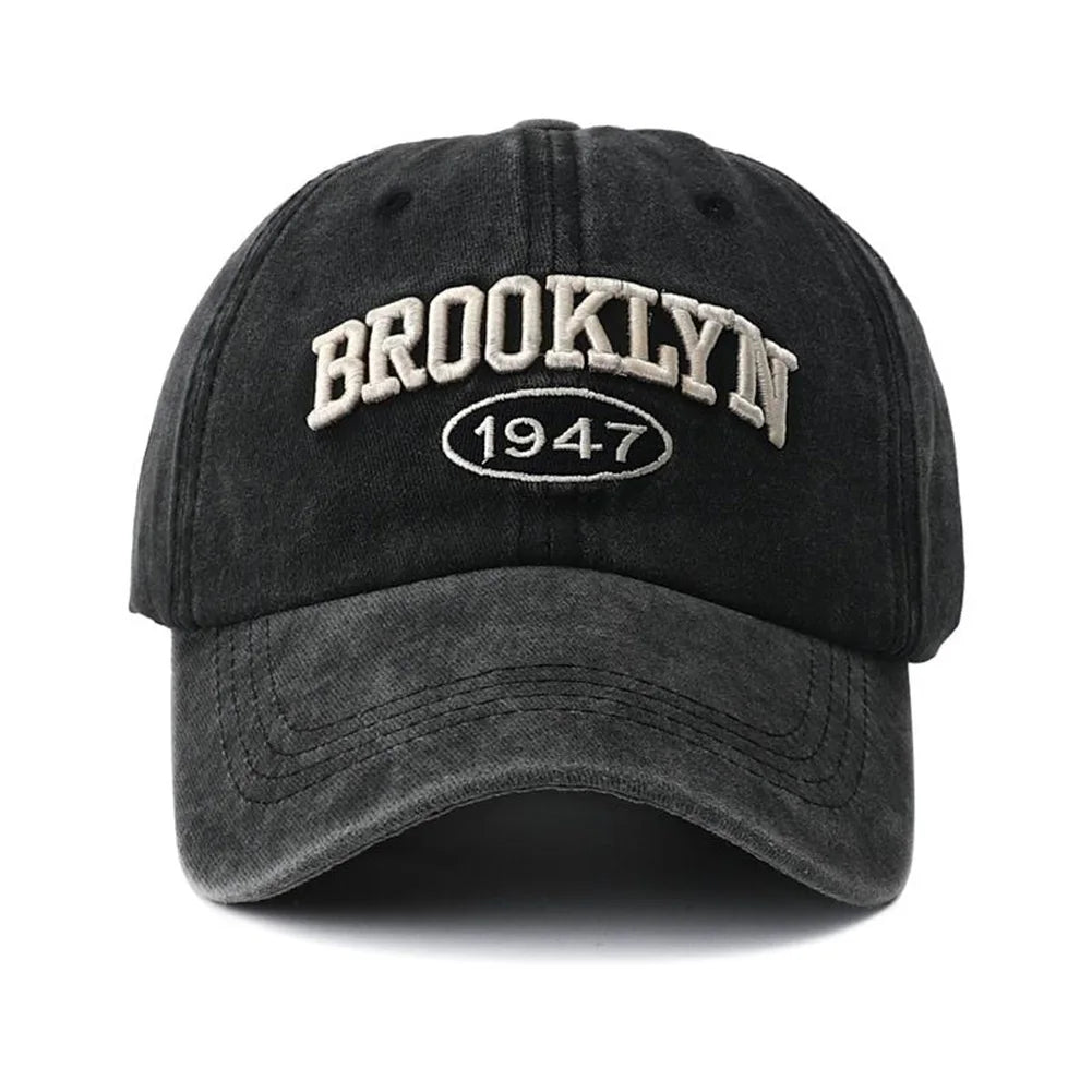 Brooklyn Embroidered Snapback Cap