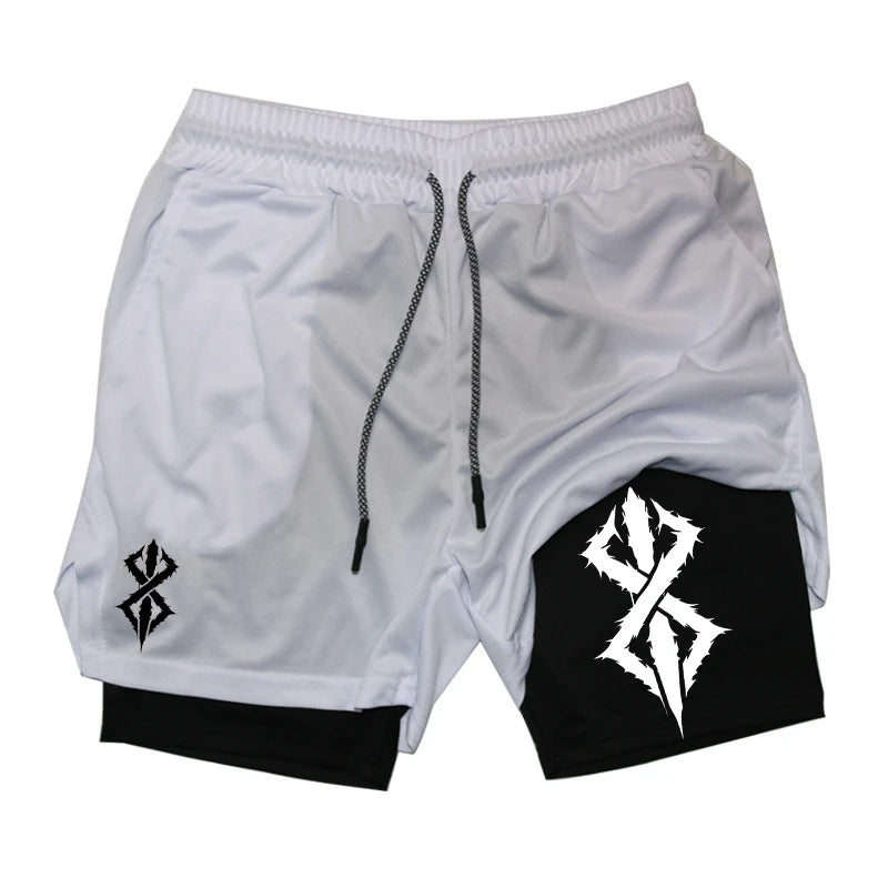 2-in-1 Athletic Running Shorts