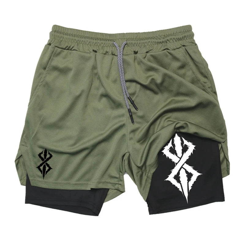 2-in-1 Athletic Running Shorts