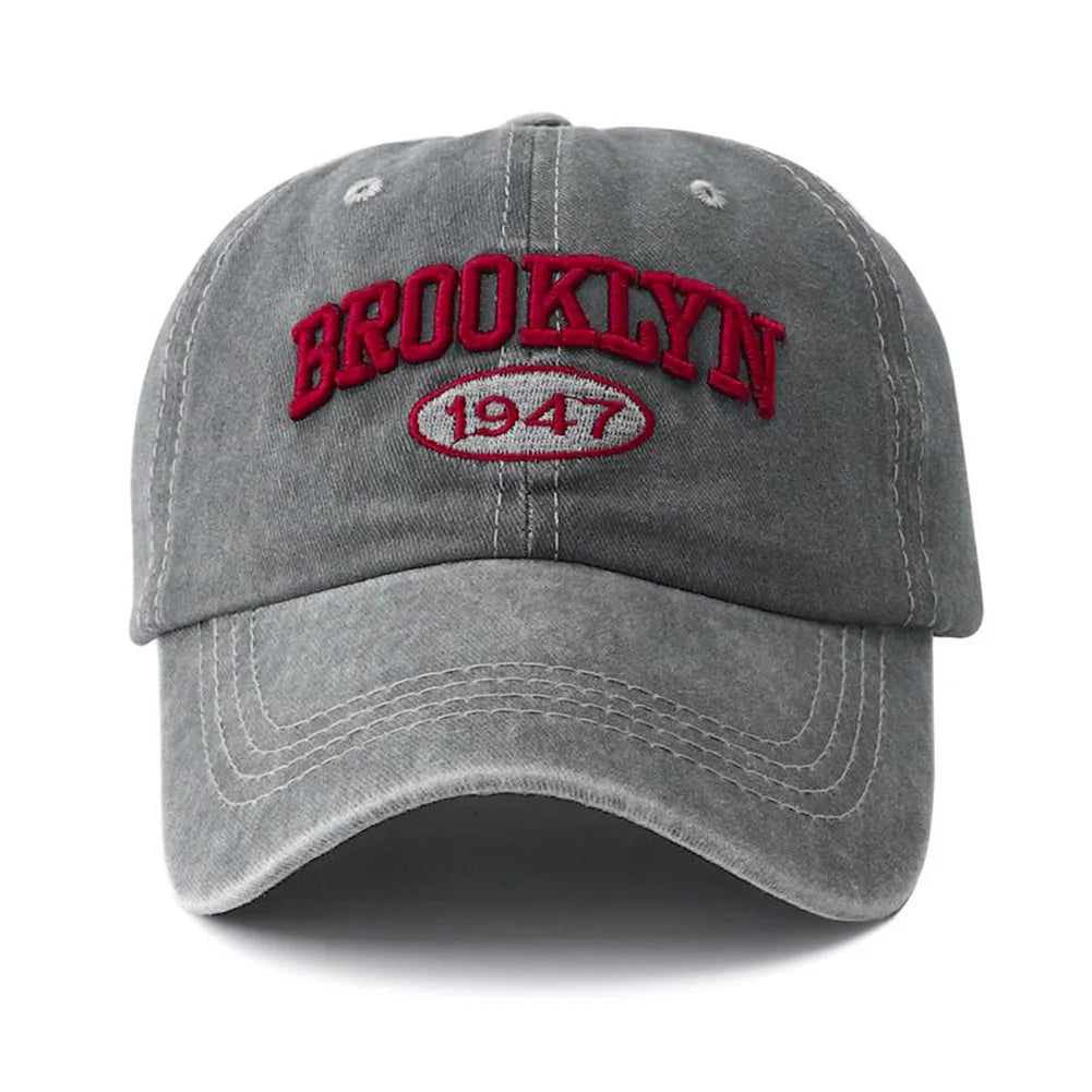 Brooklyn Embroidered Snapback Cap