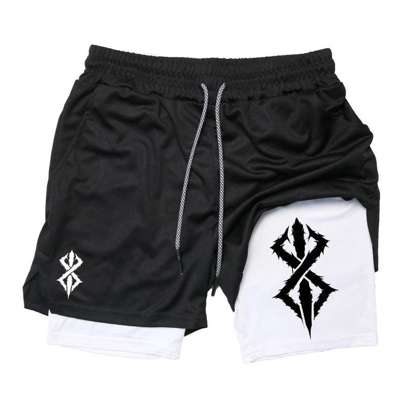 2-in-1 Athletic Running Shorts