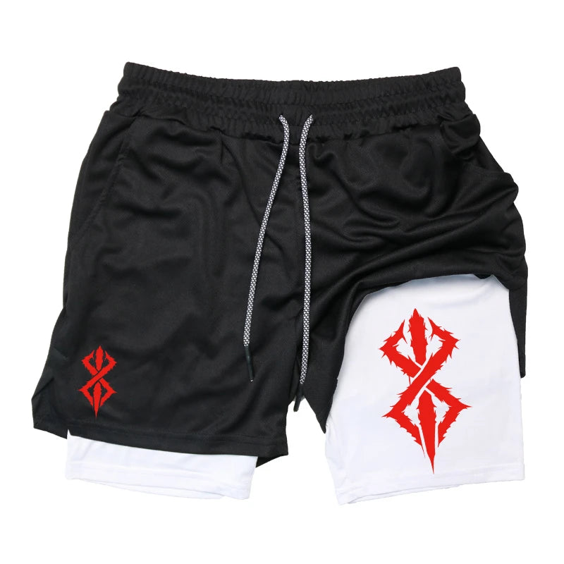 2-in-1 Athletic Running Shorts