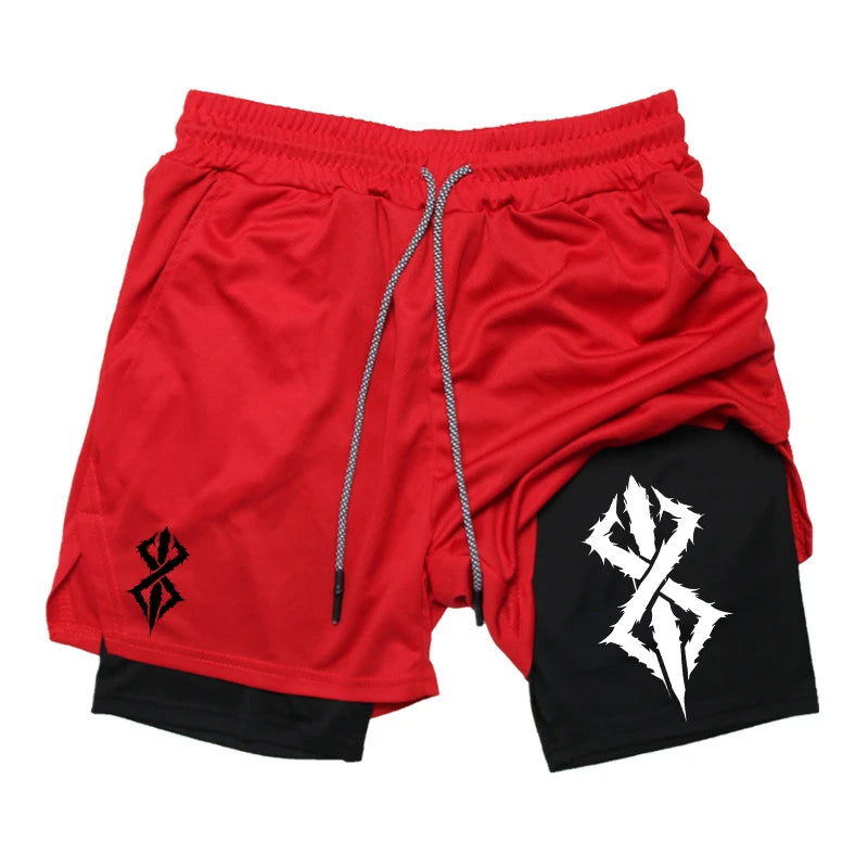 2-in-1 Athletic Running Shorts