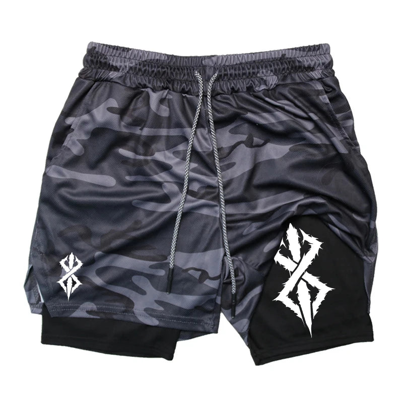 2-in-1 Athletic Running Shorts