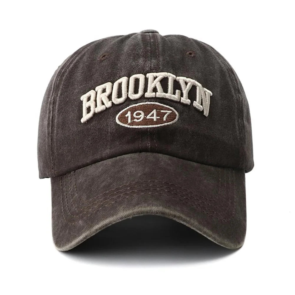 Brooklyn Embroidered Snapback Cap