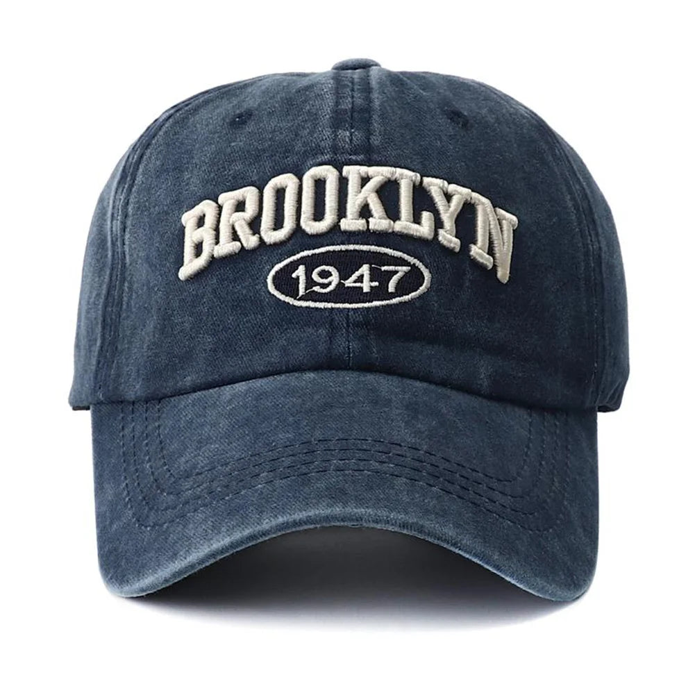 Brooklyn Embroidered Snapback Cap