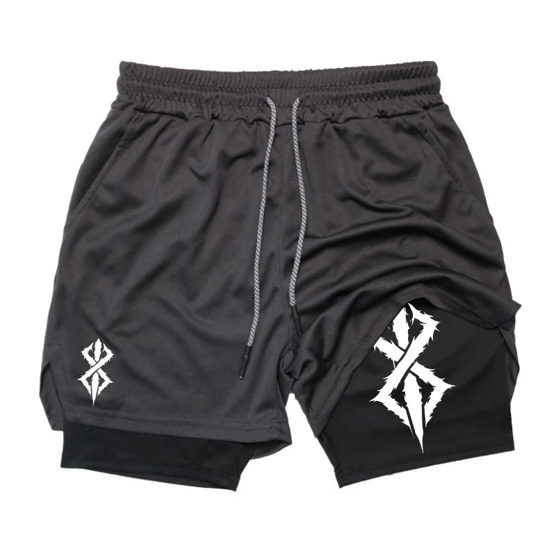 2-in-1 Athletic Running Shorts