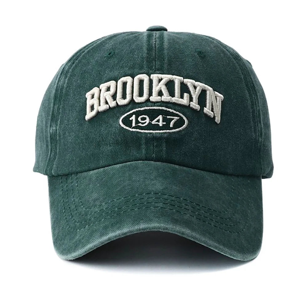 Brooklyn Embroidered Snapback Cap