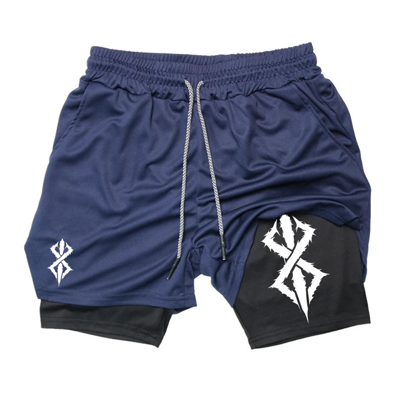 2-in-1 Athletic Running Shorts